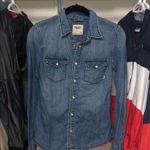 COPY - TNA denim looking long sleeve